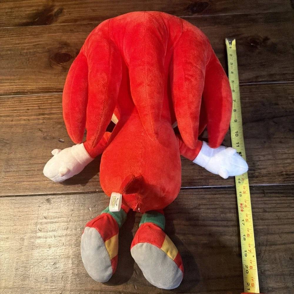 Sonic The Hedgehog Knuckles Hug-Me Shake Action Plush KidRobot 17 Inches Works!!